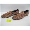 Image 1 : PAIR OF SLIP ON PAISLEY LOOK SHOES