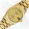 Image 2 : Rolex Mens 18K Yellow Gold Presidential With Factory Diamond Dial With Rolex Box