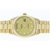 Image 3 : Rolex Mens 18K Yellow Gold Presidential With Factory Diamond Dial With Rolex Box