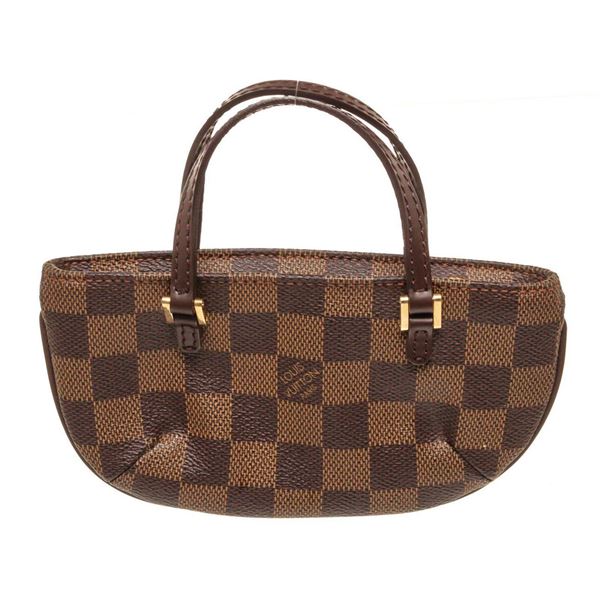 Louis Vuitton Brown Damier Canvas Manosque Pouch Clutch Bag