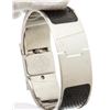 Image 8 : Hermes Stainless Steel Black Lizard Loquet Bracelet Watch
