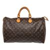 Image 1 : Louis Vuitton Brown Monogram Speedy 40cm Satchel Bag
