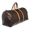 Image 3 : Louis Vuitton Brown Monogram Canvas Keepall 55cm Travel Bag