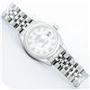 Image 3 : Rolex Ladies Stainless Steel White Diamond Quickset Datejust Wristwatch
