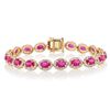 Image 1 : 9.19 ctw Ruby and 1.64 ctw Diamond 14K Yellow Gold Bracelet