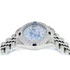Image 3 : Rolex Ladies Stainless Steel Quickset Blue MOP Diamond Lugs Datejust Wristwatch