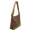 Image 2 : Christian Dior Brown Multicolor Canvas Rasta Shoulder Bag