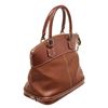 Image 3 : Louis Vuitton Brown Canvas Leather Lockit MM Satchel Bag