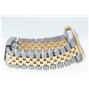 Image 3 : Rolex Mens Datejust 36 Silver Index Yellow Gold Fluted Oyster Perpetual Polished