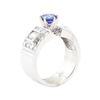 Image 4 : 2.04 ctw Sapphire And Diamond Ring - 14KT White Gold