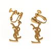 Image 2 : Yves Saint Laurent YSL Gold Earrings