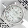 Image 1 : Rolex Mens Stainless Steel Mother Of Pearl Diamond & Ruby Datejust Wristwatch