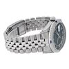 Image 4 : Rolex Mens Stainless Steel Black Roman Diamond Lugs & Sapphire Datejust Wristwat