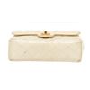Image 4 : Chanel Beige Lambskin Leather Classic Double Flap Bag