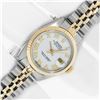 Image 4 : Rolex Ladies 2T White Roman With Box And Papers