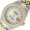 Image 3 : Rolex Ladies 2 Tone MOP String Diamond Oyster Perpetual Datejust Wristwatch