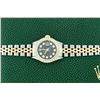 Image 4 : Rolex Ladies 2 Tone Black Diamond Lugs Oyster Perptual Datejust Wristwatch With