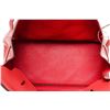 Image 4 : Hermes Red Leather Birkin 40cm Satchel Bag