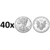 Image 1 : (40 COUNT) 2017 American Silver Eagle .999 Fine Silver Dollar Coins