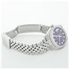 Image 8 : Rolex Mens Stainless Steel Purple Diamond 36MM Datejust Oyster Perpetual Wristwa