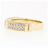 Image 7 : Di Modolo QUADRIA 18k Gold .88 ctw Pave Round Brilliant Diamond Dual Row Band Ri