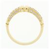 Image 9 : Di Modolo QUADRIA 18k Gold .88 ctw Pave Round Brilliant Diamond Dual Row Band Ri