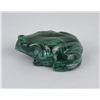 Image 1 : Hand Carved Malachite Stone Frog Toad