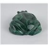 Image 2 : Hand Carved Malachite Stone Frog Toad