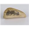 Image 1 : Antique Eskimo Inuit Scrimshaw Whale Tooth