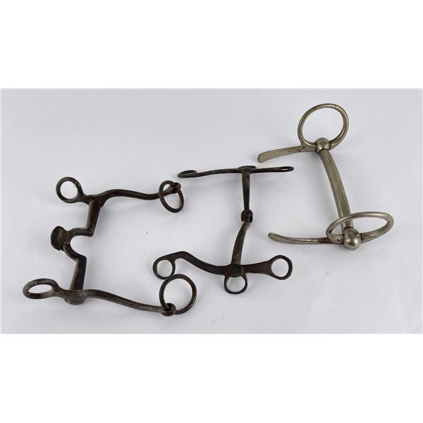 Group of 3 Antique Cowboy Horse Bits