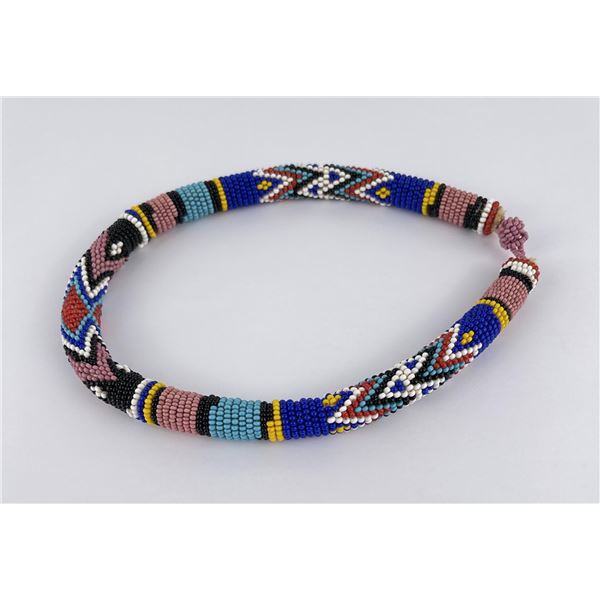 Montana Crow Indian Beaded Choker Necklace