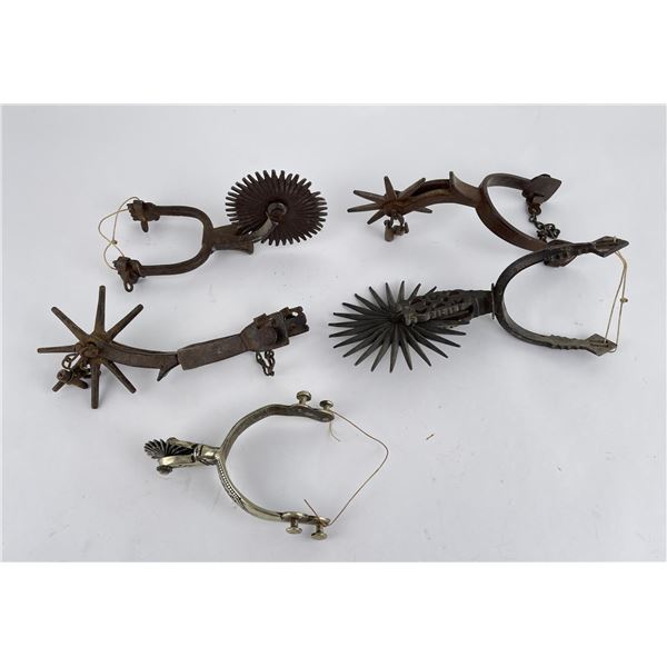 Group of Antique Single Cowboy Spurs
