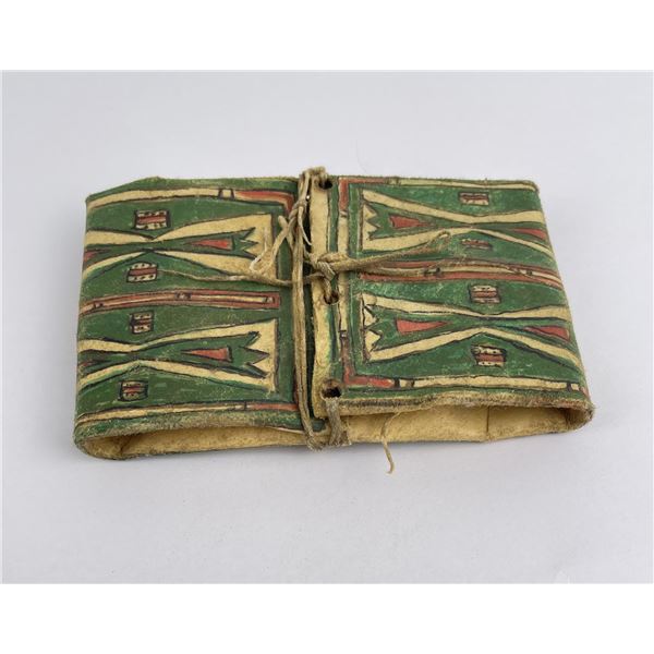 Plains Indian Painted Parfleche Case Envelope