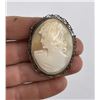 Image 1 : Victorian Sterling Silver Shell Cameo Brooch