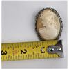 Image 3 : Victorian Sterling Silver Shell Cameo Brooch