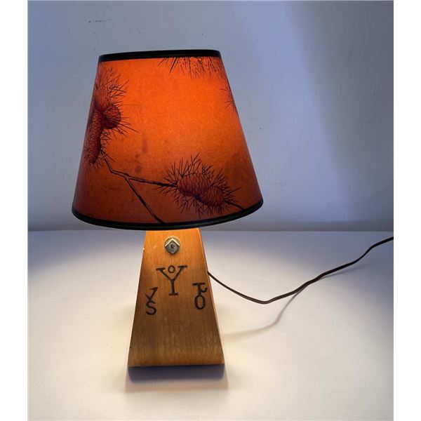 1950's Branded Stirrup Cowboy Lamp