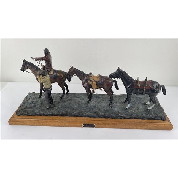 Earle Erik Heikka Glassing the North Slope Bronze