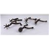 Image 1 : Group of Antique Transitional Single Cowboy Spurs