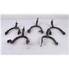 Image 3 : Group of Antique Transitional Single Cowboy Spurs