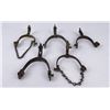Image 3 : Group of Antique Single Cowboy Spurs