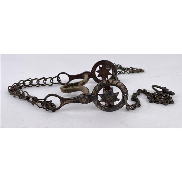 Antique Texas Cowboy Horse Bit Snake Chains