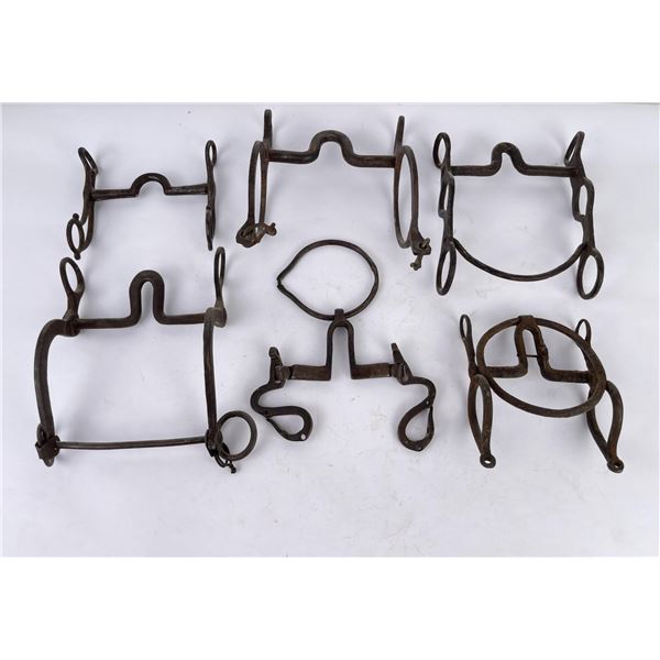 Group of Antique Cowboy Horse Bits
