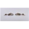 Image 2 : Sterling Silver Cowboy Hat Horse Bit Earrings
