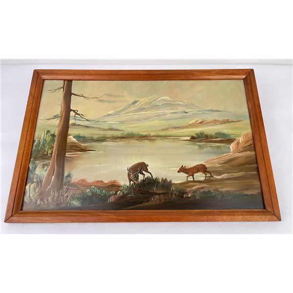 Emil Rieck Glacier Park Montana Painting