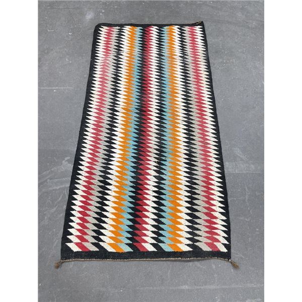 Navajo Indian Eye Dazzler Blanket Rug