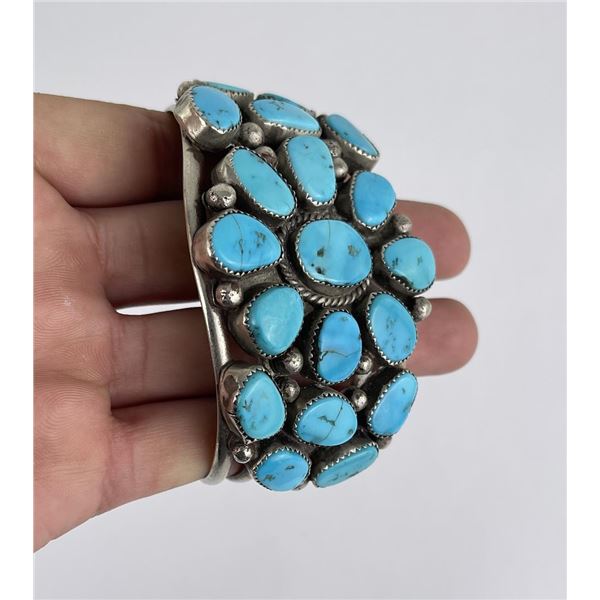 Large Navajo Turquoise Bracelet