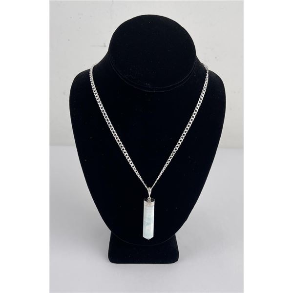 Kavi Calcite Spire Sterling Silver Necklace