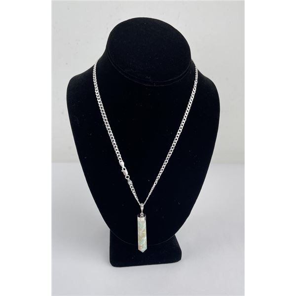 Kavi Calcite Spire Sterling Silver Necklace