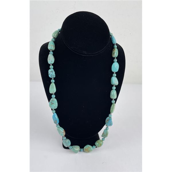 Navajo Turquoise Sterling Silver Necklace