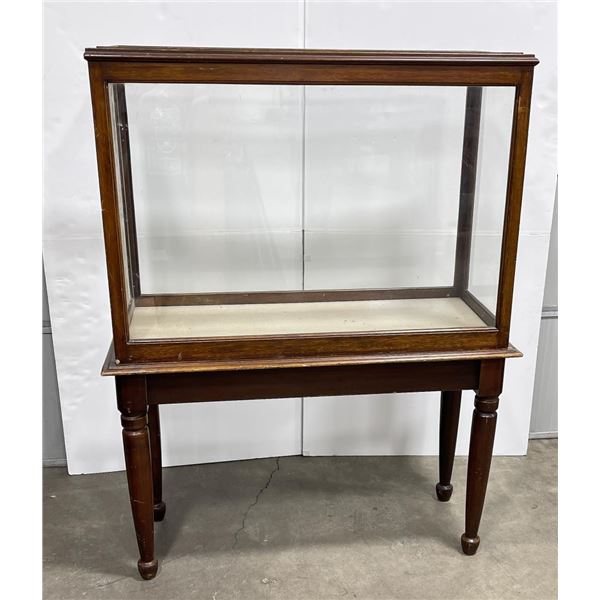 Antique Museum Oak Display Cabinet